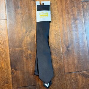 Goodfellow & Co Mens Solid Black Satin Necktie Formal Dress Tie New With Tags